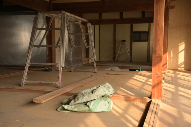 リフォーム中の戸建て