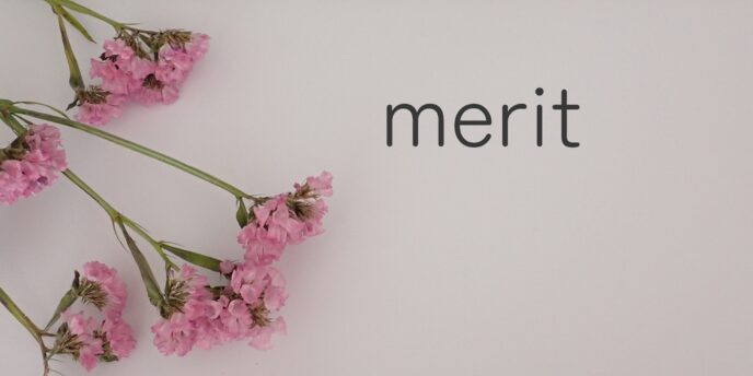 メリットロゴ ピングの花